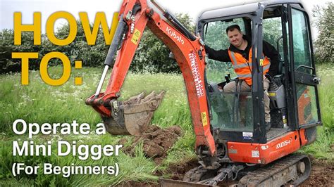 how to operate a mini digger uk|mini excavator controls diagram.